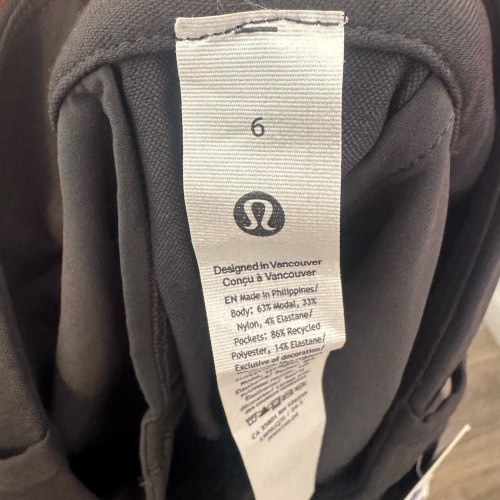 lululemon athletica Charcoal wide leg pants